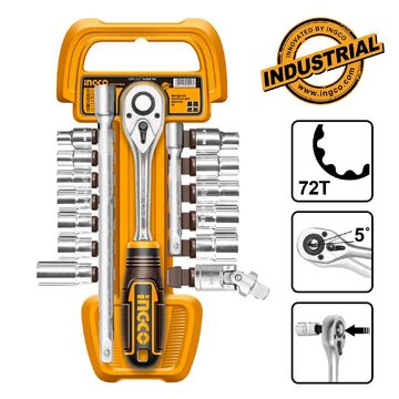 ΣΕΤ ΚΑΡΥΔΑΚΙΑ INGCO 1/2 17Τ 0125Ε