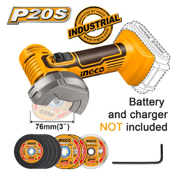 ΤΡΟΧΟΣ ΓΩΝΙΑΚΟΣ  INGCO ΜΙΝΙ 20V 0925Ε