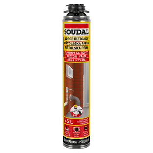 ΑΦΡΟΣ PU ΠΙΣΤΟΛΙΟΥ SOUDAL 750ml 0125Ε 