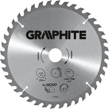 ΔΙΣΚΟΣ ΞΥΛΟΥ GRAPHITE 125 0925Ε