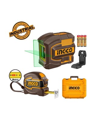 ΣΕΤ ΛΕΙΖΕΡ ΣΤΑΥΡΟΥ & ΜΕΤΡΟ 5Μ INGCO 1225Ε