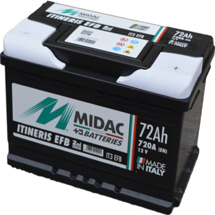 ΜΠΑΤΑΡΙΑ 72ΑΗ START STOP MIDAC 0124Ε