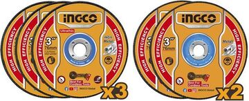 ΣΕΤ ΤΡΟΧΟΙ ΚΟΠΗΣ & ΛΕΙΑΝΣΗΣ INGCO 76mm 0926