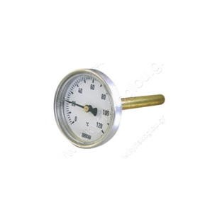 ΘΕΡΜΟΜΕΤΡΟ ΟΡΙΖ Φ63(ΟΥΡΑ 100mm) 120οC 1025Ε