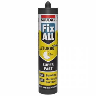 ΣΙΛΙΚΟΝΗ ΛΕΥΚΗ FIX ALL TURBO SOUDAL 290ML 0925E