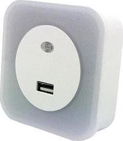 ΦΩΤΑΚΙ ΝΥΚΤΟΣ LED 1.5W ΜΕ USB & ΦΩΤΟΚ. 0723Ε